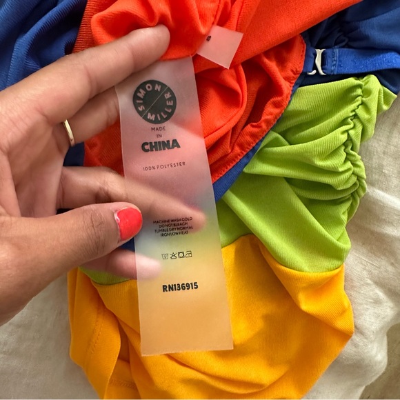 NWOT Simon Miller Mesh Daso Tank Top in Color Block Trio - Picture 10 of 14